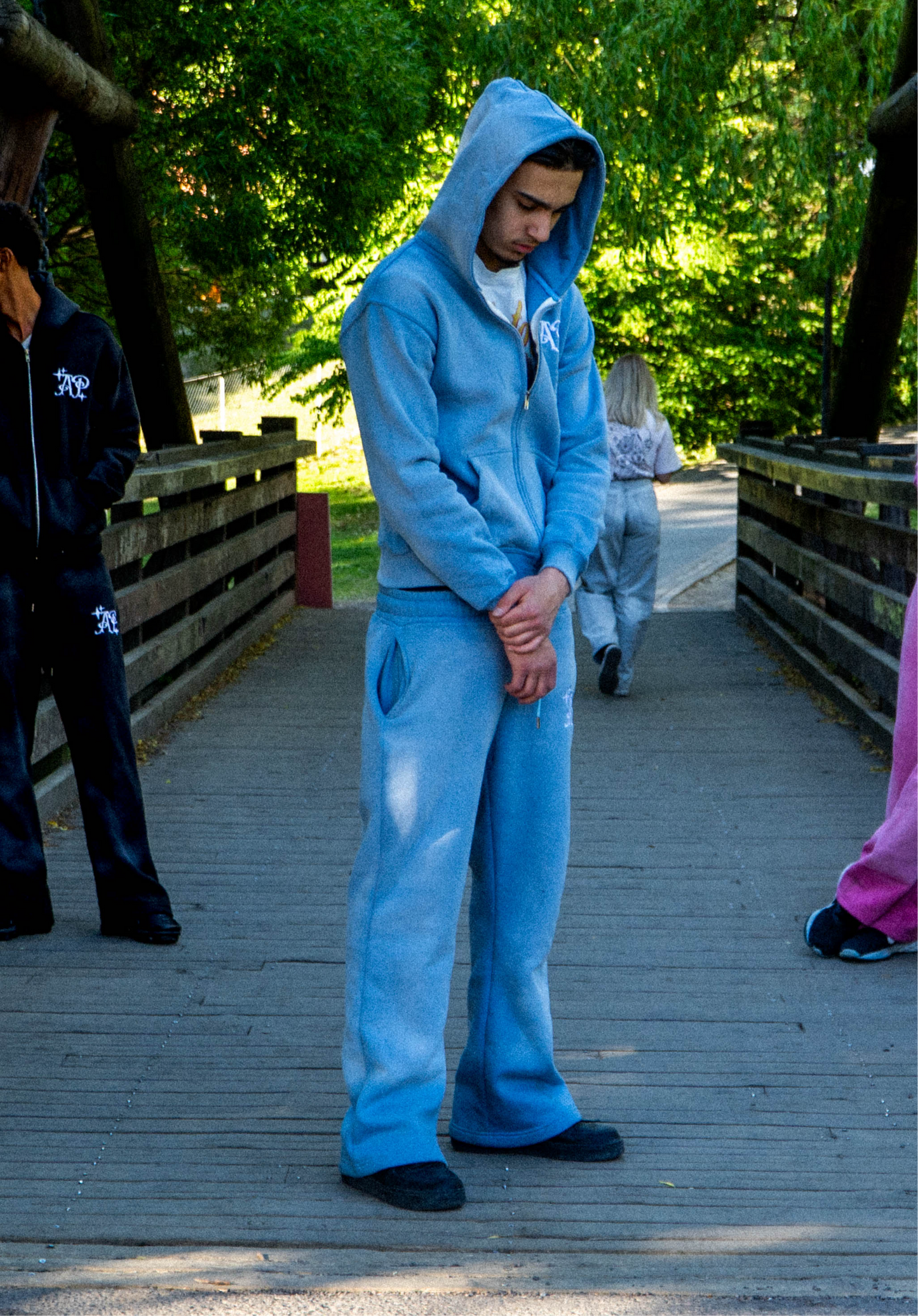 MEN’S SUNFADED TRACKSUIT BABY BLUE